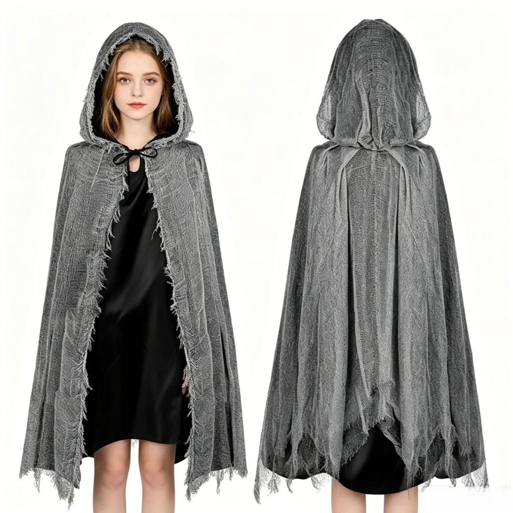 Witch Costume Cloak With Polyester Fabric For Halloween Cosplay And Costume Parties