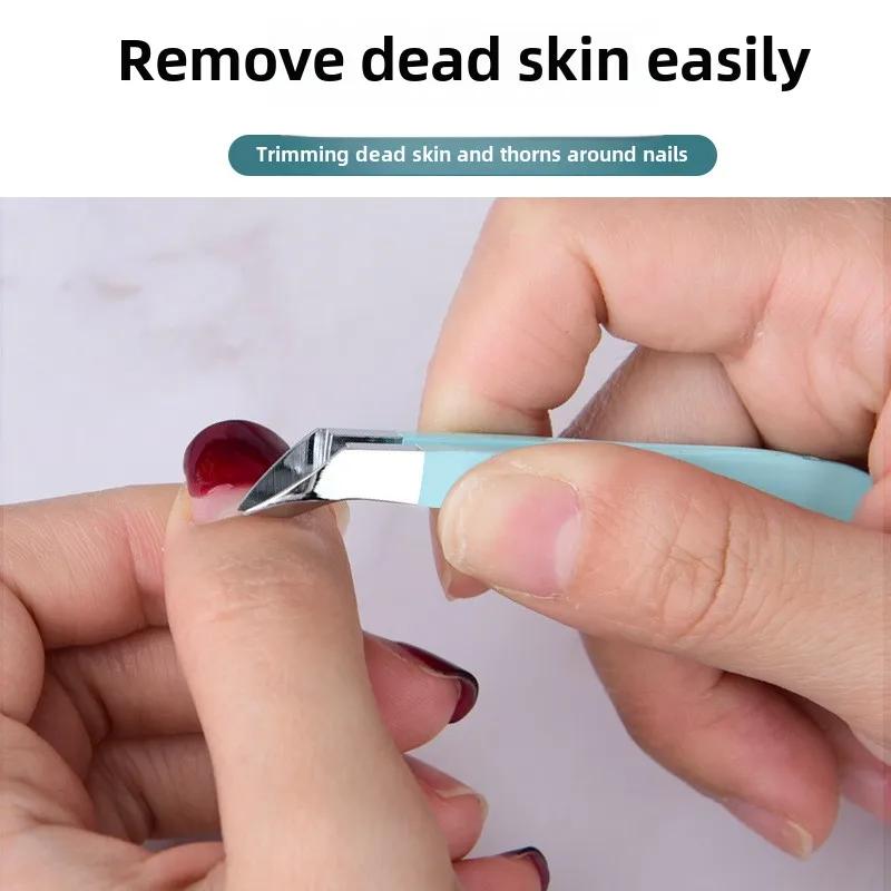 Small Nail Cuticle Scissors Tweezers Mini Nail Clipper Cutter Trimmer for Finger &Toe Dead Skin Remove Pedicure Tools