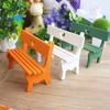 Decorative Dollhouse Bench Exquisite Wood Patio Lawn Fairy Garden Bench Home Decor