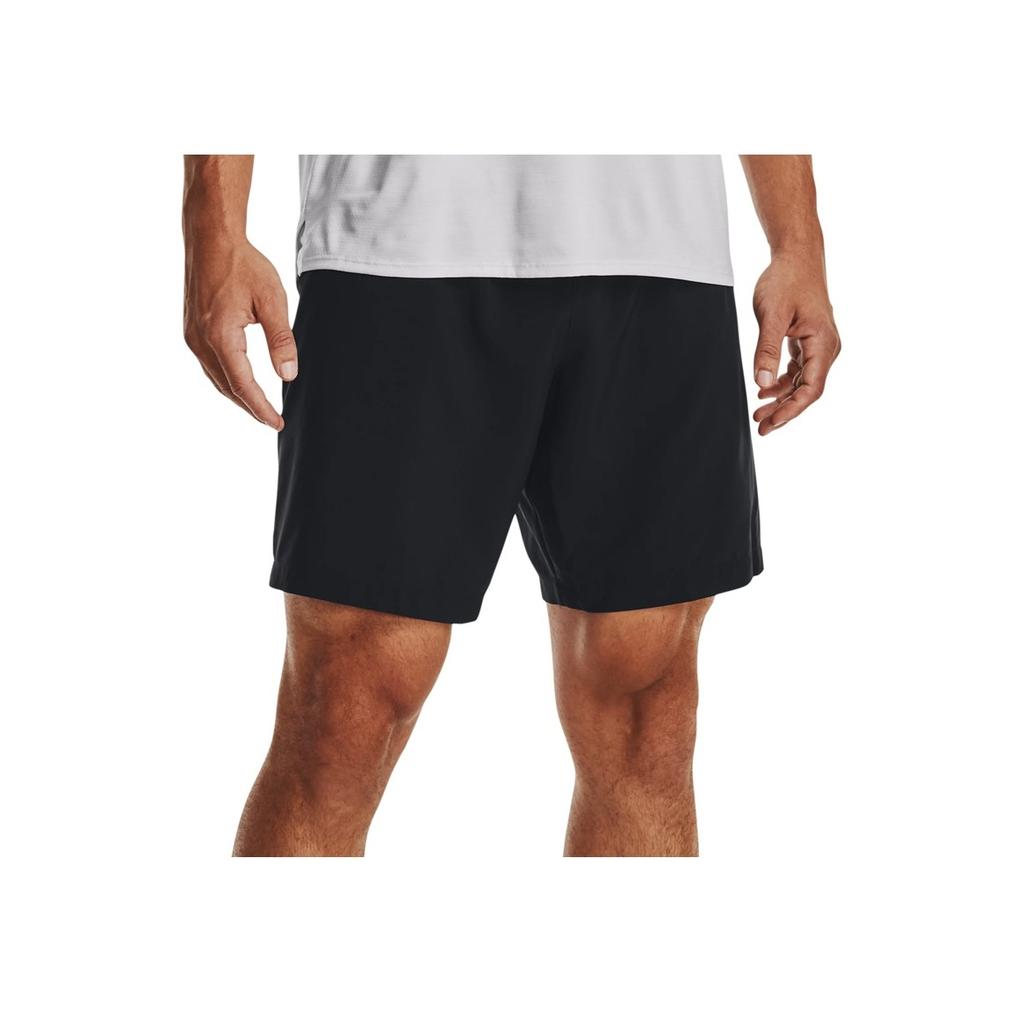Under Armour Printed Woven Sports Shorts Men Bottoms Black 1370388-001