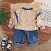 Kids Casual Long-Sleeve Set, Comfortable Daily Wear Outfits