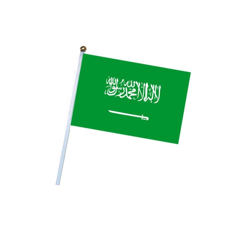 50 штук Ручной флаг для фанатов футбола и соккера Размахивающий флаг для поддержки Вечеринки Мероприятия Празднование Национальный флаг Сигнал для Бан