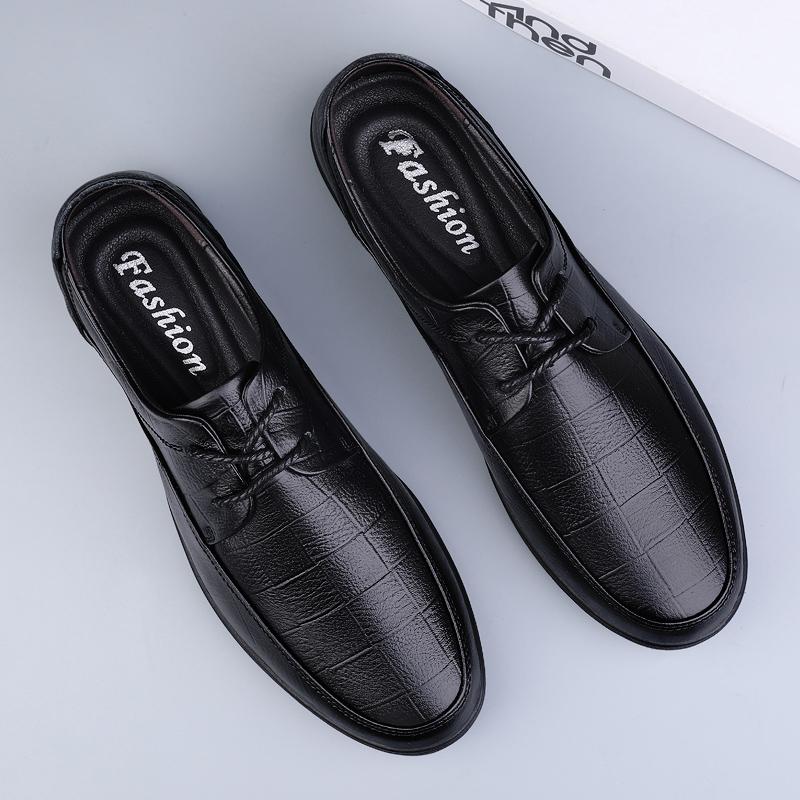 Fashion High Quality Men's Business Formal Shoe Genuine Leather Oxford Shoes Luxury Brand Men Formal Dress Footwear Classic Brogue Shoes