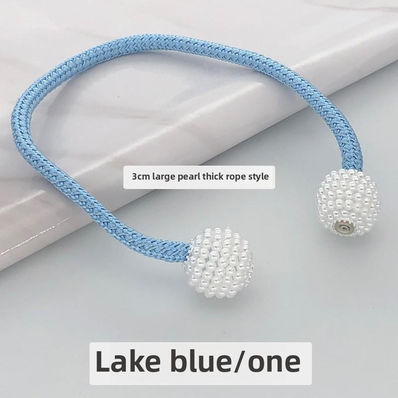 Wholesale Large Thick Rope Pearl Curtain Ties Magnetic TieSimple Tie Rope Decorations Curtain Buckles