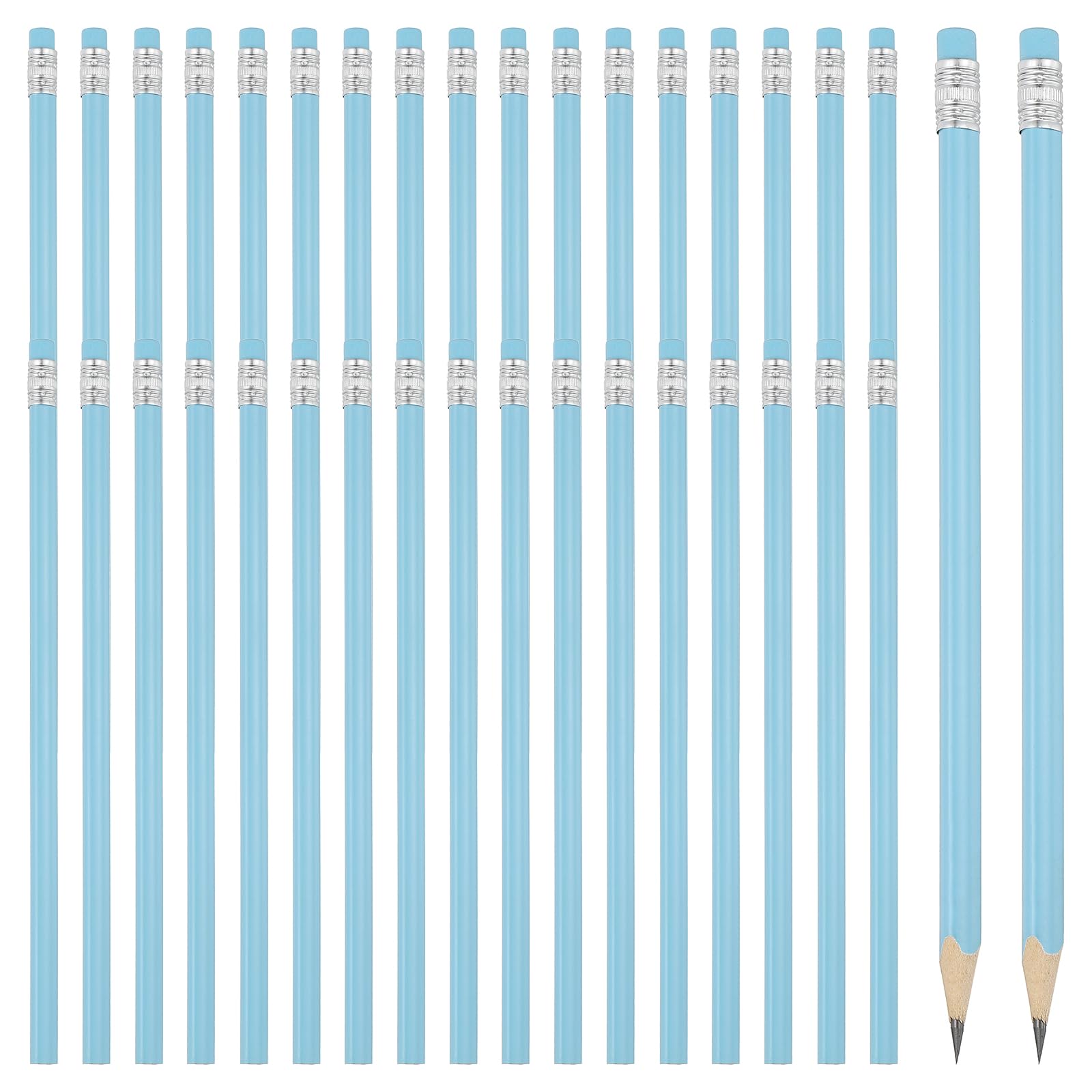 

PATIKIL 36 шт. Круглые Треугольные Деревянные Графитовые Карандаши HB для Письма, для Класса, Офиса, Рисования, Синие Карандаши, Карандаши, Ластик, Принадлежности, синий