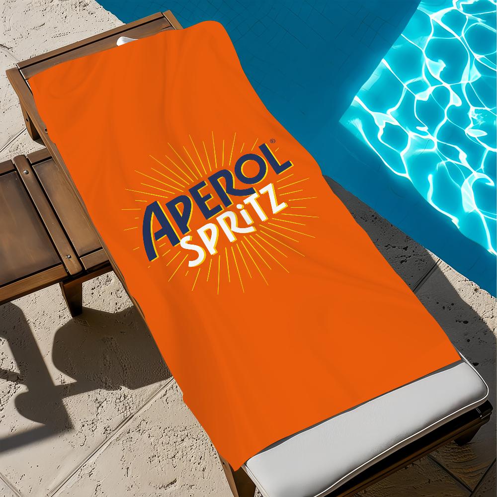Orange art A-AperolS Towel Large S-Spritzs-S Quick-Drying Microfiber soft Beach Towel for Travel Fitness Sauna Bathing Camping