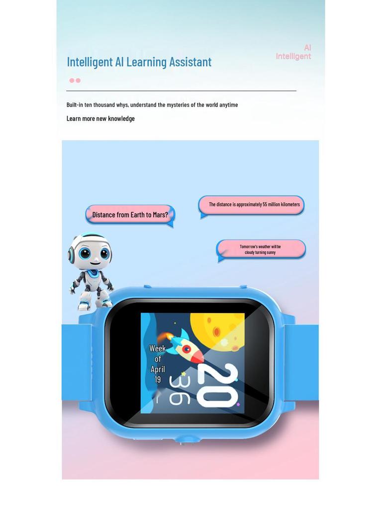5G Waterproof Kids Smartwatch with Video, Alipay, GPS, and Long Battery Life