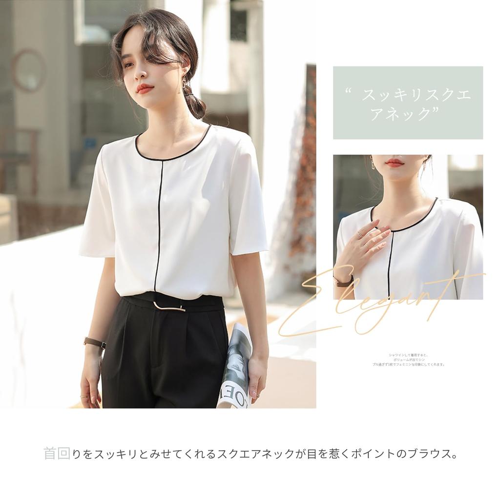 Blouses for Short Sleeve Crew Neck Loose Cut and Summer Short Sleeve Large Everyday [MEME XTRA] Women, Tops, Shirts, Pullovers, Fit, Sewn, Clothes,