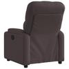 Recliner Chair Dark Brown Fabric