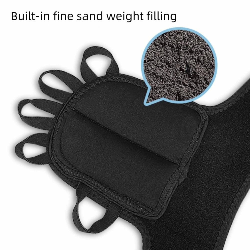 1Pair Dirt-resistant Weighted Gloves Freely Adjustable Boxing Wrist Guards  Motor Skills Training