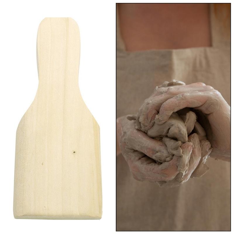 1/10x/Set Clay Pottery Paddles Wood Sculpture Pads Pottery Wood Board Handmade Ceramic Art Crafts Tool for Workshops