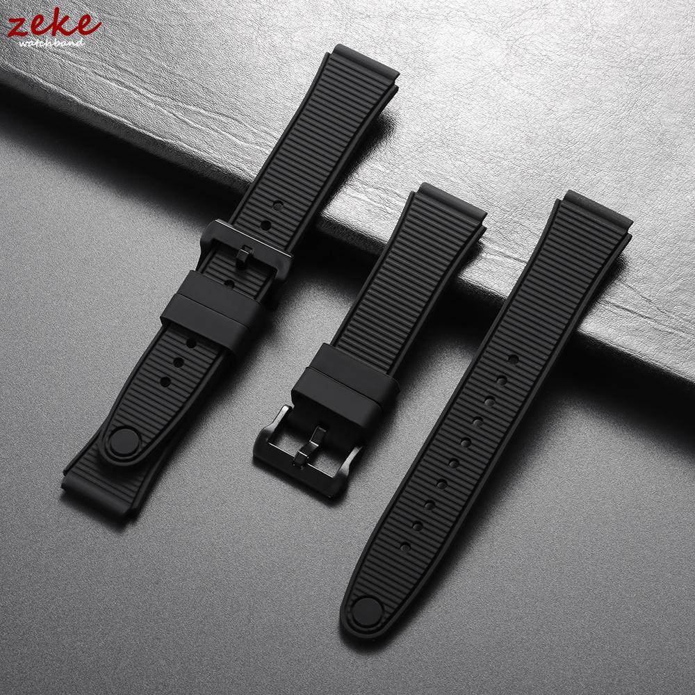 Silikonowy Pasek do Zegarka Zamiennik dla Casio F91-W Miękki Wodoodporny Sportowy Pasek 18mm Męski Damski Czarny Bransoleta na Nadgarstek