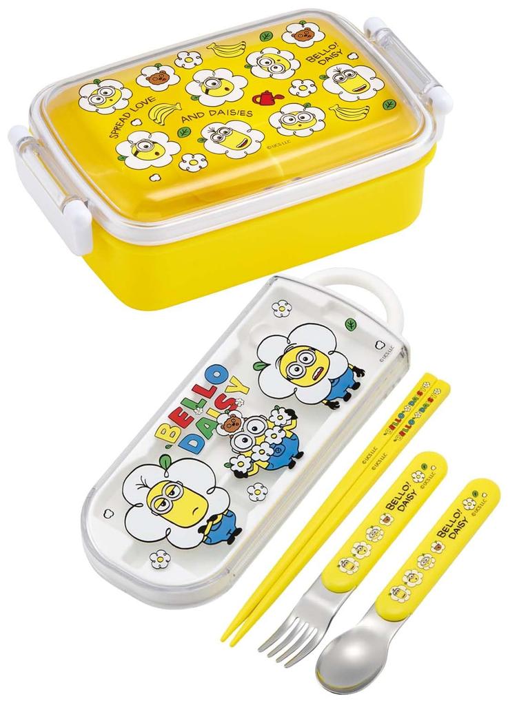 Skater Lunch with a Soft Single Made In Minion 24 for Boys and Girls Children's Box, 450ml, Dome-Shaped Lid, Tier, Japan, Design, (RBF3ANAG-A)