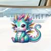 Dragon Acrylic Playful Pendant Colorful Car Interior Decoration For Style Personalized