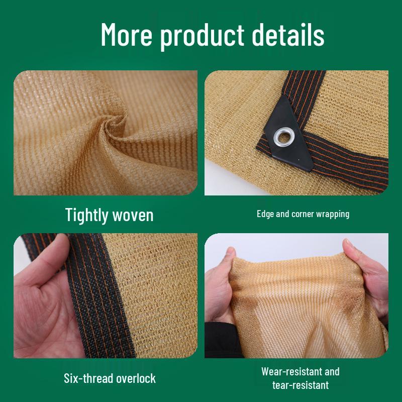 Прочная бежевая термостойкая затеняющая сетка для балкона per square meter