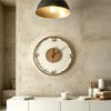 11 Inch Silents Rustics Wooden Wall Clock Battery Operated,Analog Wall Clock for Living Room Bedroom Kitchen Home Decors
