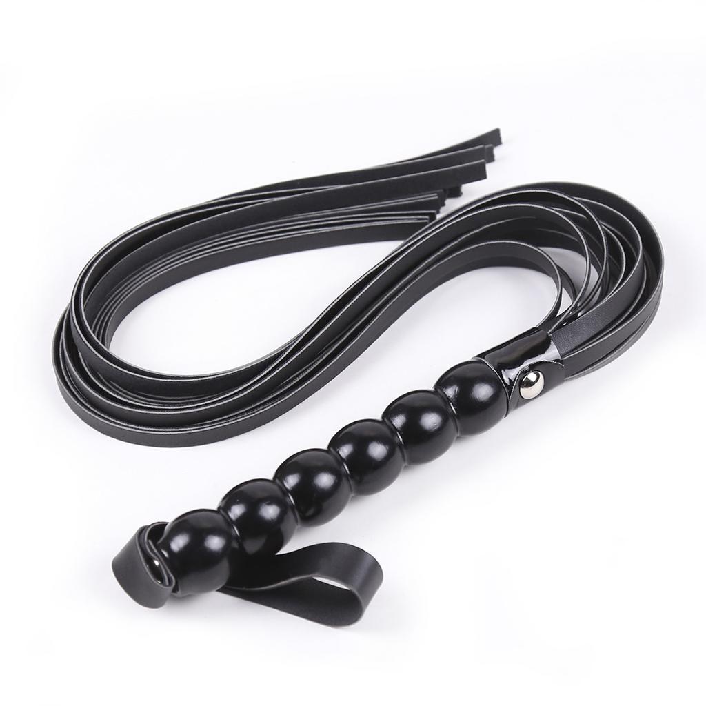 VaHppy Adult Sex Toys SM  Products Whip 63CM 90g PU Queen Tease Couple Flirting Spanking Tassel Tail Delicate Gourd Handle
