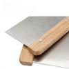 Stainless Steel Noodle Cutter and Dough Scraper Baking Tool with Wooden Handle