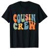 Matching Family Outfits Cousin Crew Graphic Tops Girls Family Birthday Party T-shirt Unisex Child Clothing Short Sleeve Tees