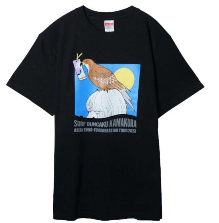 

ASIAN GENERATION 2023 Bungaku Goods XL Футболка КУНГ-ФУ Surf Kamakura (черный) чёрный
