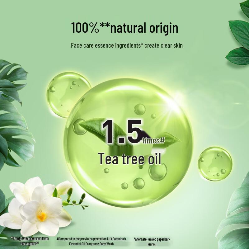 Lux Botanical Freesia & Tea Tree Essential Oil Shower Gel