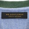 Mr.GENTLEMAN Short Sleeve Sweater M Green Knit Men's Used