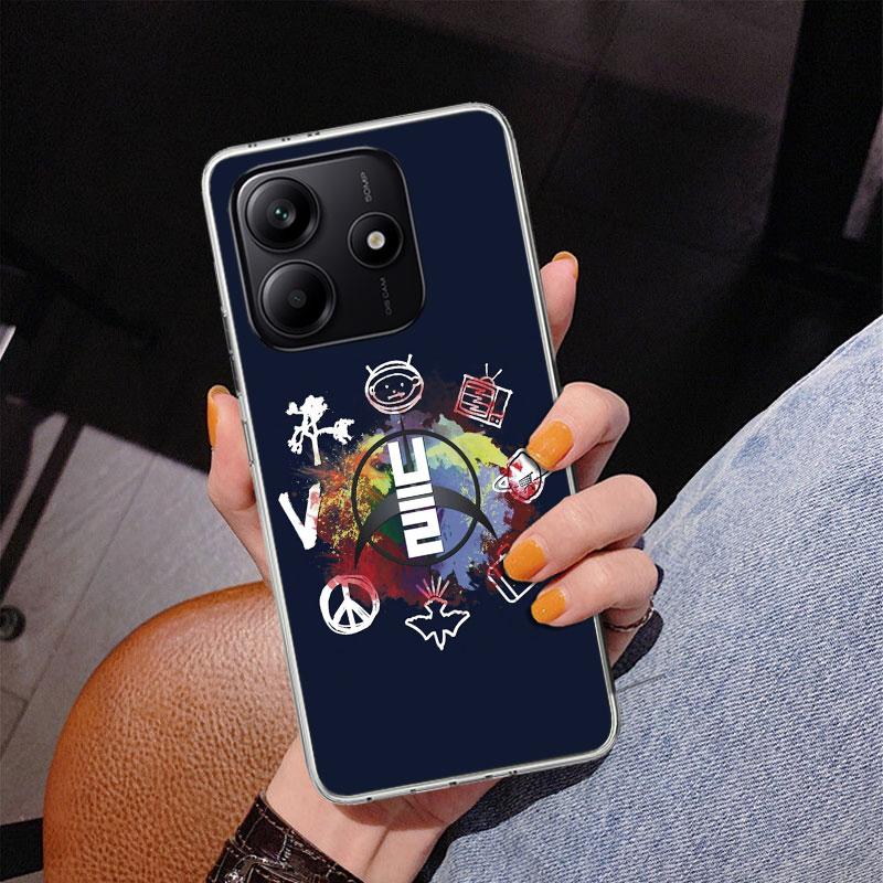 Band U-U2 Rock Phnoe Case for Phnoe Case for Xiaomi Redmi Note 15 14 14S 13 Pro Plus 12 12S 11S 11E 10S 10 11T 5G Unique Cover C