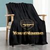 Arsenal Personalized Name Blanket Lightweight Customizable Blanket Soft & Cozy Throw For Living Room Seaside Home Decor Picnics All-Season Use
