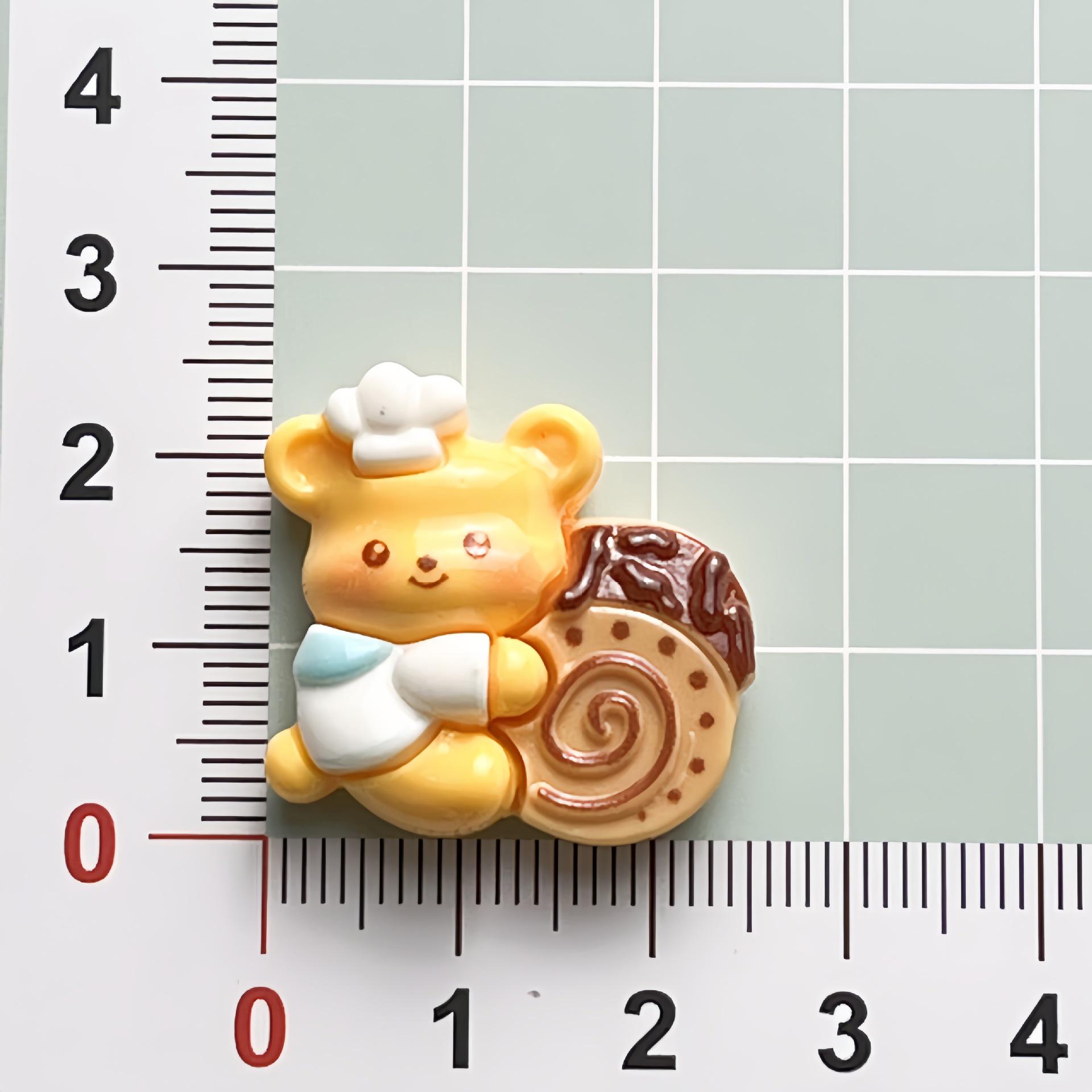 Cute Cartoon Bear Resin Ornaments: DIY Dessert, Hair Clips  Crocs Charms
