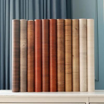 Classic Wood Grain PVC Stickers for Wardrobe Cupboard Table Furniture Waterproof Self Adhesive Wallpaper Home Decor Wall Papers