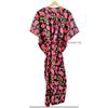 Women Hippie Summer Cotton Sleepwear Floral Print Black Long Maxi Caftan Dress CKFTN-SCRN-FULL-BUYIT-141