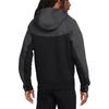 Nike Sporta apģērbs Tech Fleece pilna garuma rāvējslēdzēja kapuces jaka Vīriešu jakas Melna Tumši dūmakaini pelēka Gaiši dziļi sarkana FB7922-013
