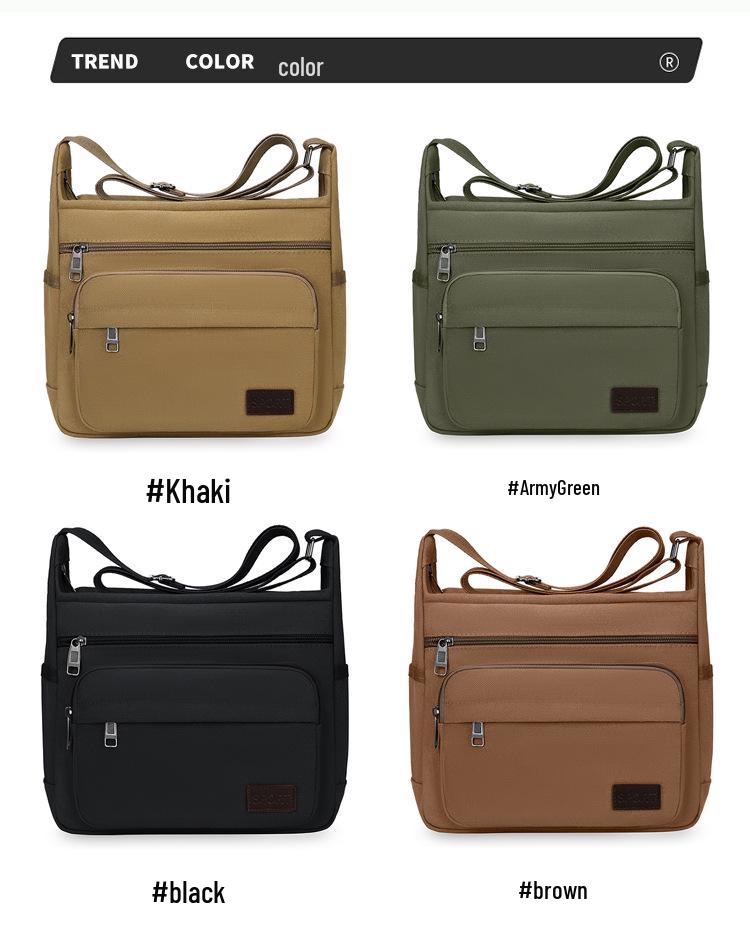 Herren Canvas Umhänge- und Schultertasche - Lässige Reise Messenger und Rucksack