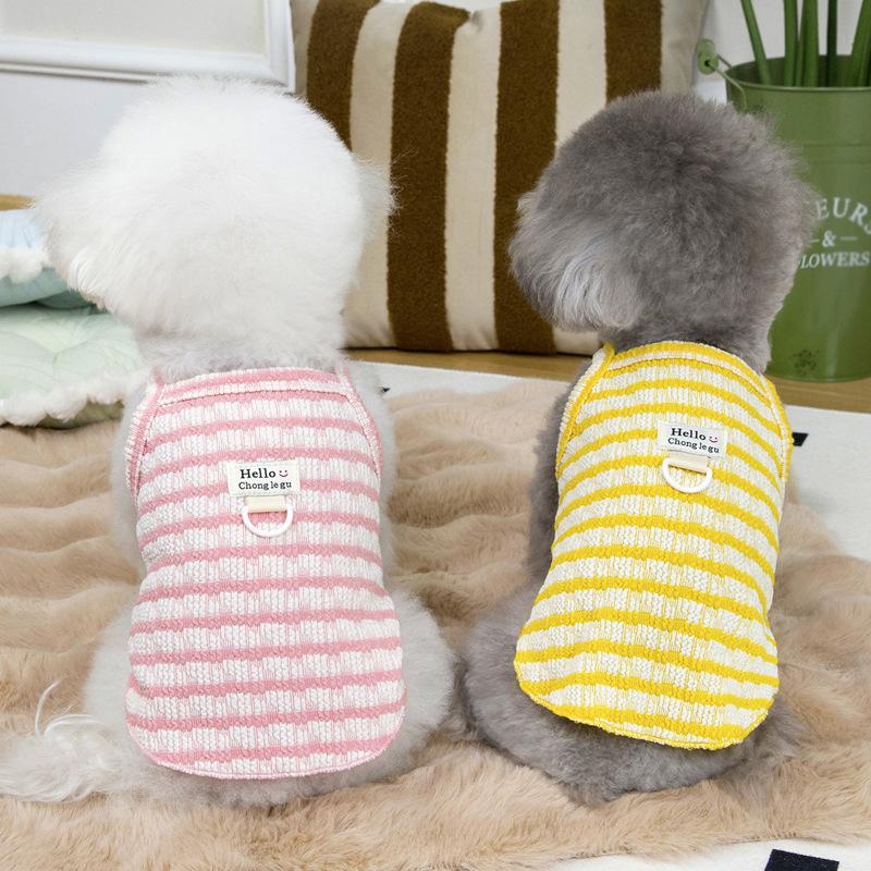 Pet Cat Small Dog Pomeranian Schnauzer Dog Clothes Summer Sling Vest