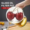 1L/1.5L Edelstahl Glas Öl Sieb Topf Behälter Krug Aufbewahrungsdose Mit Filter Kochöl Topf Für Küche Haushaltswerkzeuge