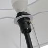 Floor Lamp, Polyester and Cotton Shade, E27 Socket, White, Bulb Not Included