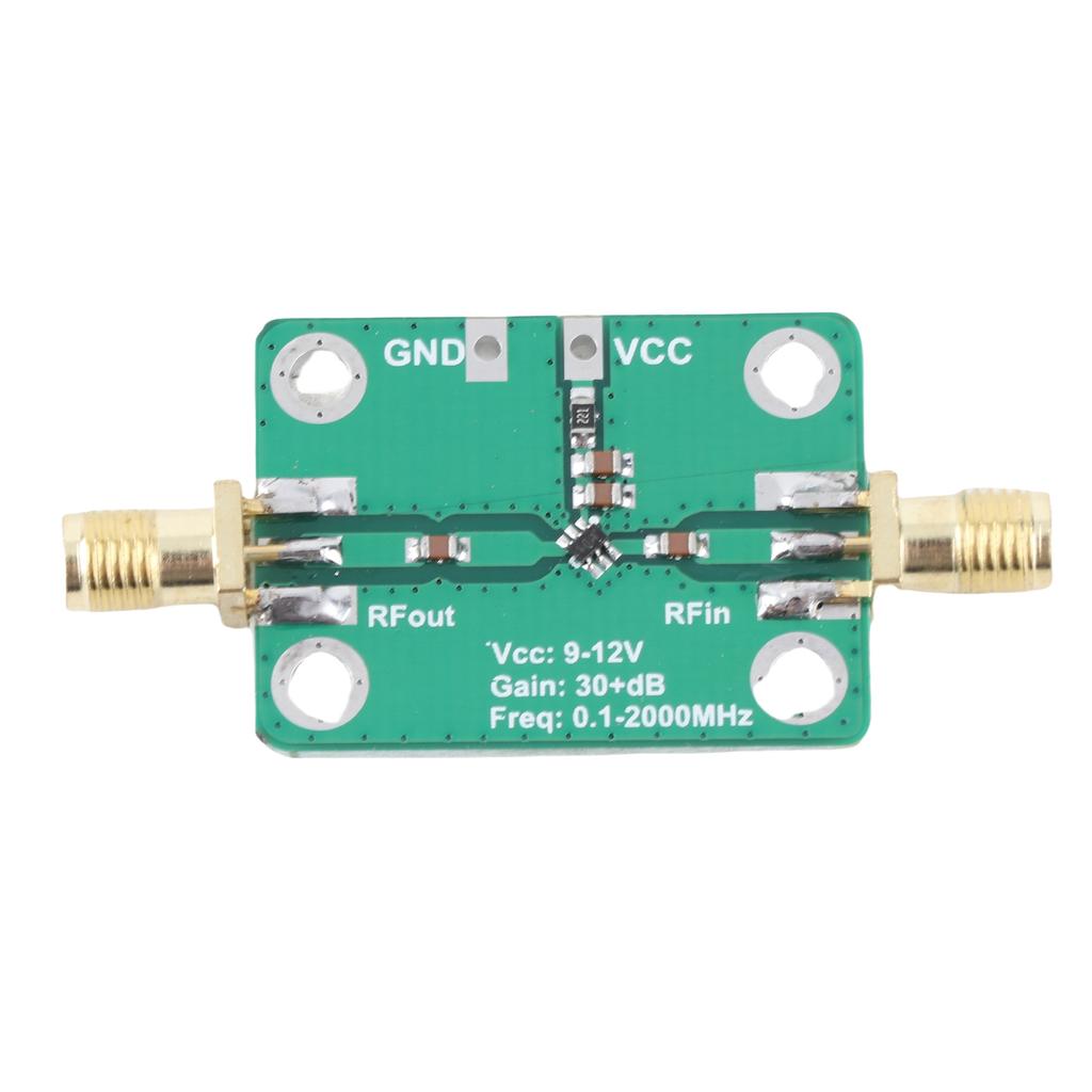 RF Amplifier Module Broadband 0.1‑2000MHz 32dB High Gain Low Power Microwave Ham Radio 9‑12V