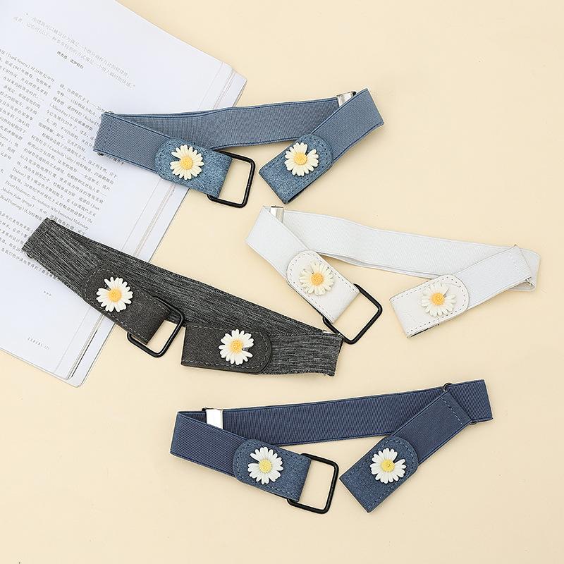 Invisible Belt Traceless Lazy Belt Summer Elastic Elastic Jeans Belt Women's Decoration Ins Style Men's Trend