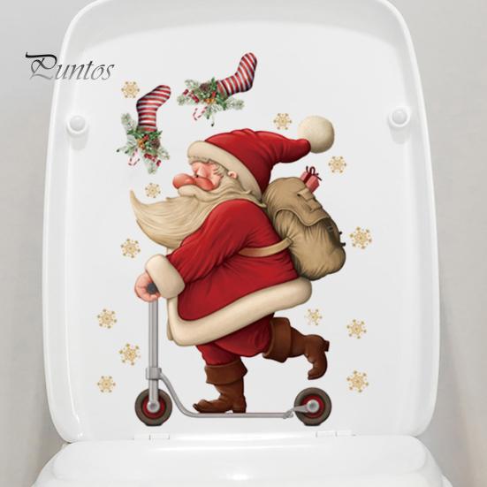 Autocollant De Dessin Animé De Père Noël Noël Autocollants De Père Noël Imprimés Vacances D