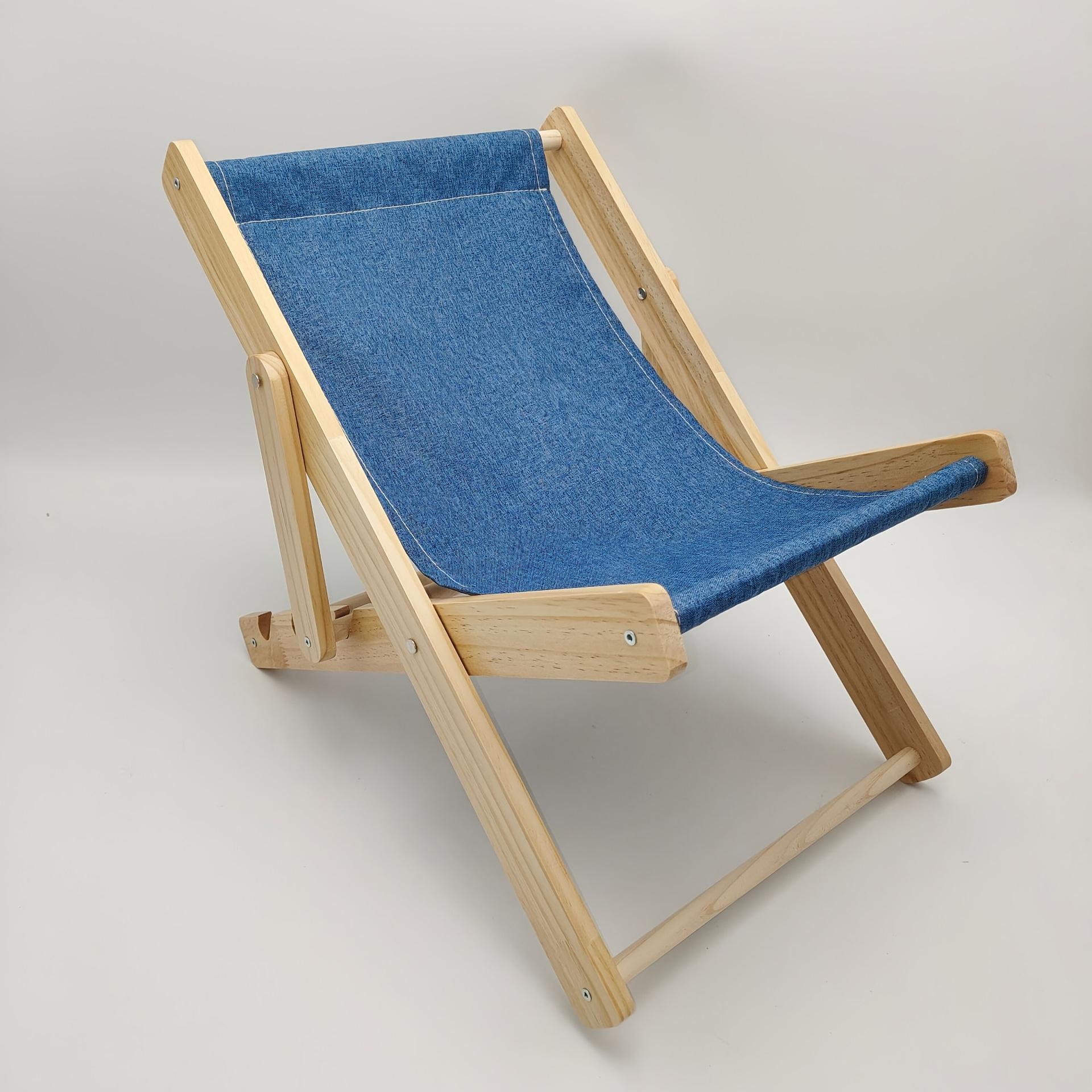 

Регульоване Дерев яне Пляжне Крісло, Реквізит для Фотографії, Аксесуар для Студійного Фону, Каркас з Масиву Дерева, Без М яких Меблів синій