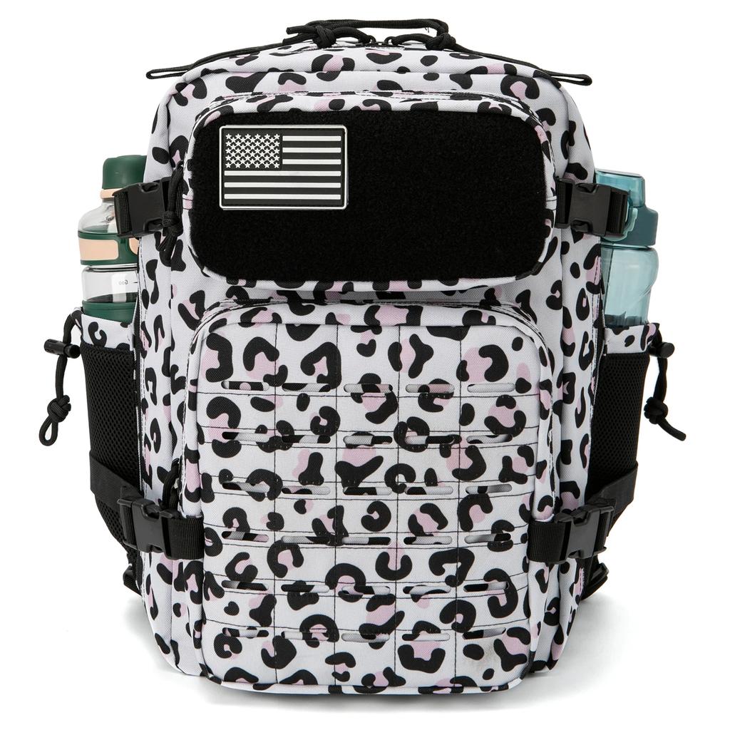 25/45L Women/men Backpack for Tactical Laser Cut Molle Heavy Duty Backpack School Bag Gym Rucksack Treeking with Dual Cup Holder