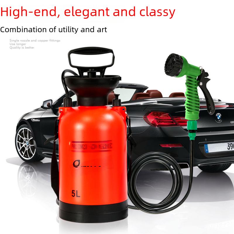 5L Portable Outdoor Camping Shower & Multifunctional Sprayer for Bathing, Plant Watering, and Car Washing
