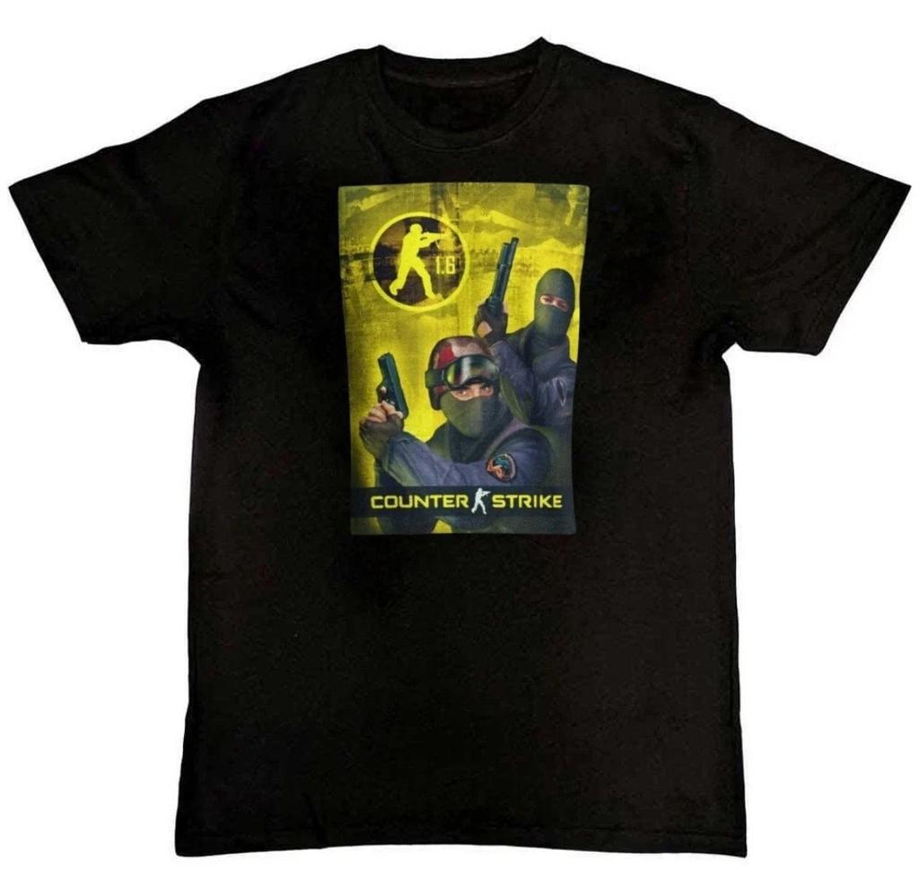 Counter Strike 1.6 Cover Art Classico T-shirt Unisex da Uomo S M L XL 2 3 4 XL