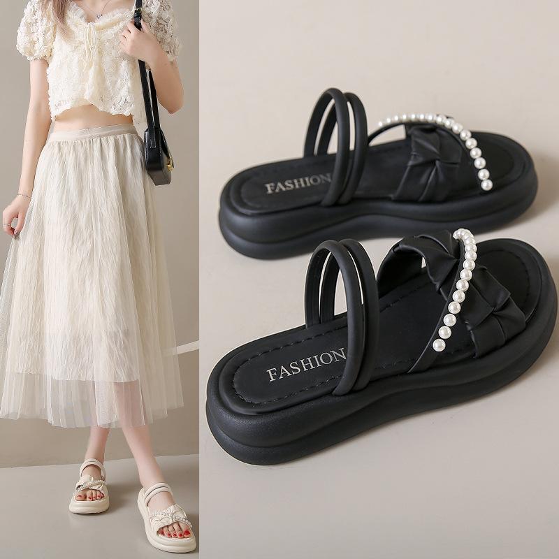 Cool slippers for women's new summer wear with skirt fashion fairy style exquisite and thin sandals