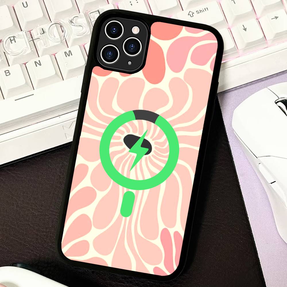 Abstract Flower Market For Magnetic Phone Case For IPhone 17 16 Pro Max 15 Plus 14 13 12 11 Cover