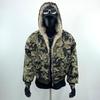 Men's Retro Camouflage Fur Collar Hooded Jacket