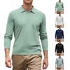 Men's Slim Fit Casual Long Sleeve T-shirts, Daily Versatile Tops