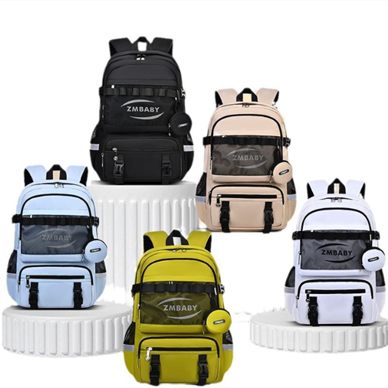 Large Capacity Backpack Student School Bags Children Backpack with Purse High School Kids Waterproof Schoolbags Teenager Bag
