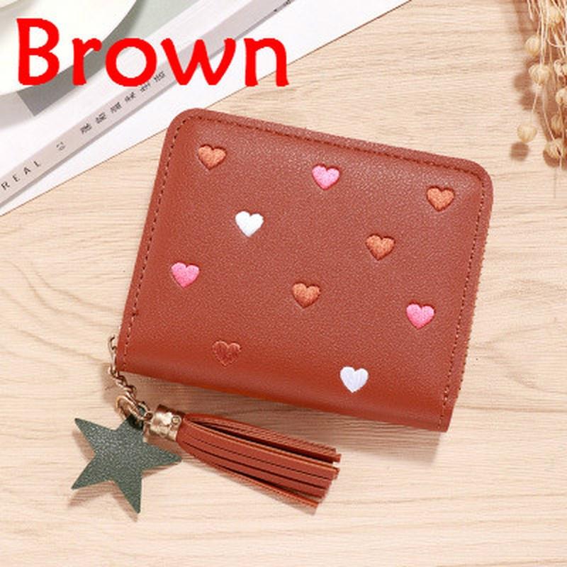 Portfele damskie Piękne dziewczyny Krótki zamek portmonetka Tassel Kobieta Kopertówki Etui na karty Portfel Torby