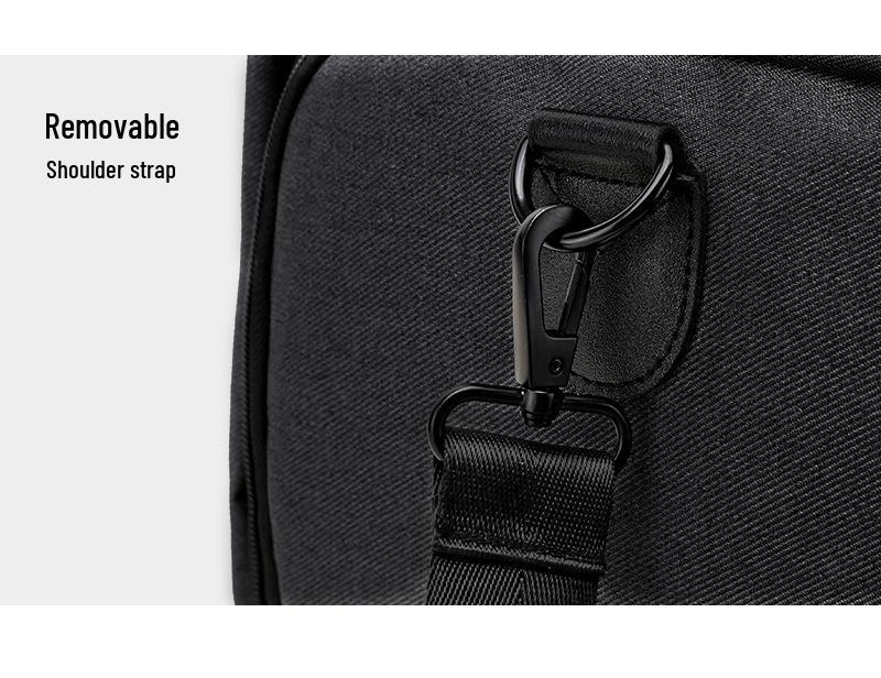 Men's Handheld Folding Travel Suit Bag with Large Capacity and Wet/Dry Separation, Featuring an Independent Shoe Compartment